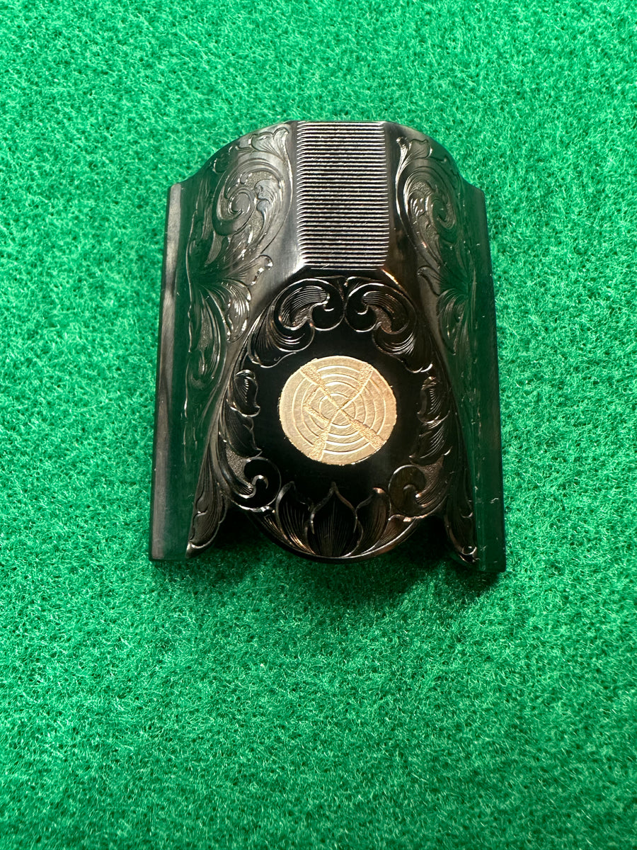 Engraved Krieghoff K80 Broken Silver Clay Top Latch Blued