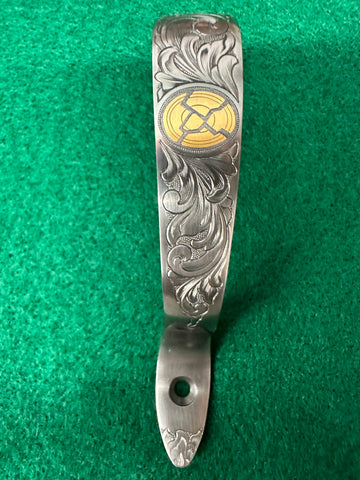 Engraved Krieghoff K80 trigger guard - Broken Gold Clay