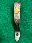 Engraved Krieghoff K80 trigger guard - Gold Shamrock