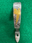 Engraved Krieghoff K80 trigger guard - Gold Pheasant